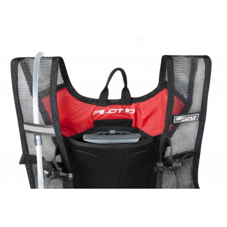 Rucsac Force Pilot 10L+2L rezervor, negru/rosu [2]