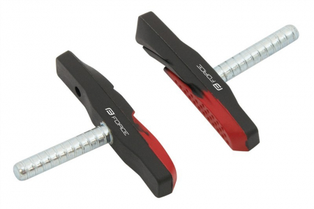 Saboti frana - Saboti frana V-Brake Force cu pin 70mm negru/rosu