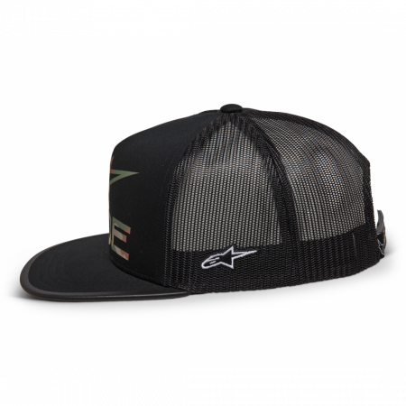 Sapca Alpinestars Ride 4.0 Camo Trucker Hat Black OS [1]