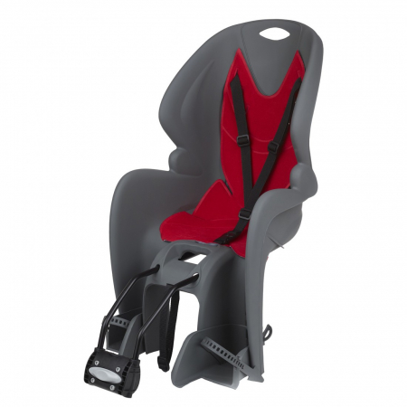 Scaune Copii - Scaun copii pentru bicicleta Dieffe Bike GP FM, de spate, prindere pe cadru, Gri/Rosu