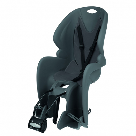 Scaune Copii - Scaun copii pentru bicicleta Dieffe Bikey Cool ELM, de spate, prindere pe portbagaj, Albastru/Galben