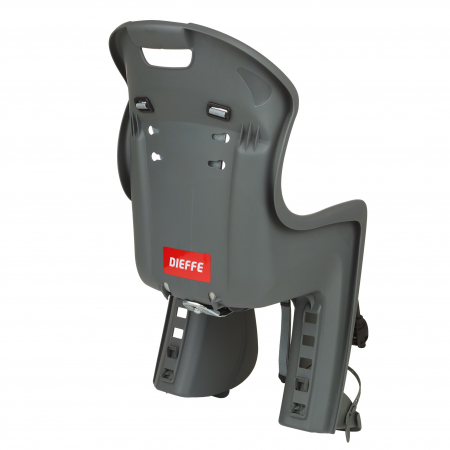 Scaun copii pentru bicicleta Dieffe Bikey Cool FM, de spate, prindere pe cadru, Gri/Maro [2]