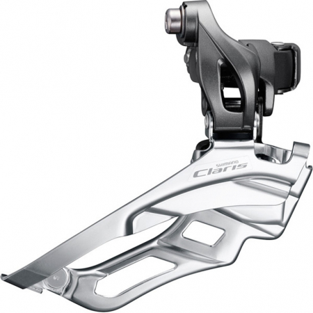 Piese biciclete - Schimbator fata Shimano Claris FD-R2030, 3x8 viteze, colier 34.9mm (adaptor 31.8/28.6)