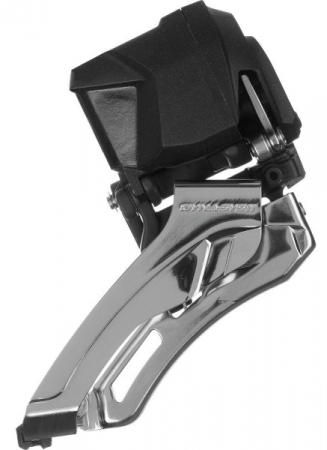 Piese biciclete - Schimbator fata Shimano Deore XT Di2 FD-M8070, 2x11 viteze, down-swing, unghi CS 66-69, pt 34/38T, necesita SM-FD905