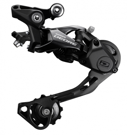 Piese biciclete - Schimbator spate Shimano Deore RD-M6000-GS 10 vit Shadow Plus Prindere pe Ureche (Compatibil Direct Mount)