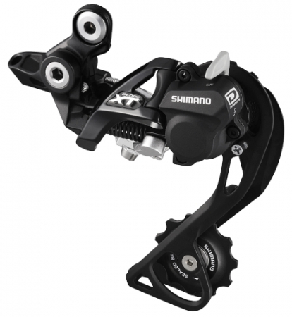 Piese biciclete - Schimbator spate Shimano Deore XT RD-M786-GS 10 vit Shadow Plus Prindere pe Ureche (Compatibil Direct Mount) Negru