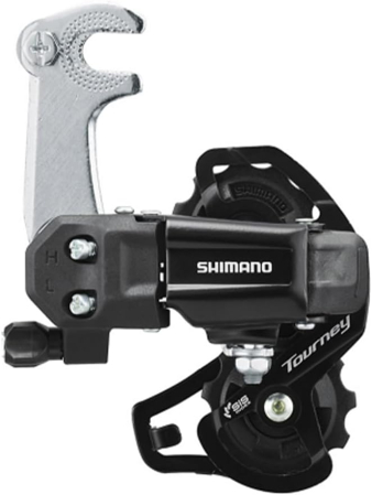 Piese biciclete - Schimbator spate Shimano Tourney RD-TY200-SS 6/7 vit Prindere Pe Ax Negru