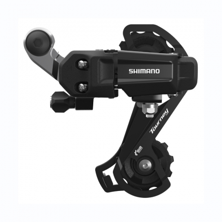 Piese biciclete - Schimbator spate Shimano Tourney RD-TY200-SS, 6/7 vit, prindere directa, Negru