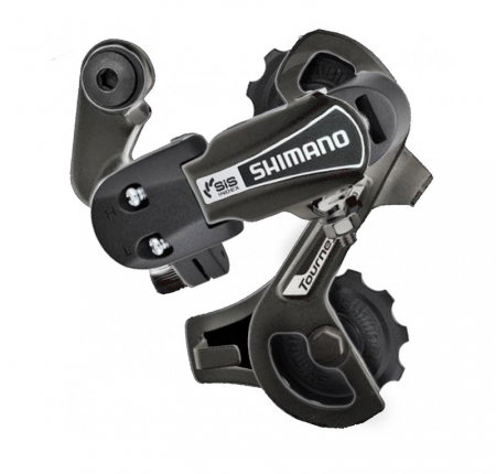 Piese biciclete - Schimbator spate Shimano Tourney RD-TY21-B-SS, 6 viteze, prindere directa, Negru, neambalat