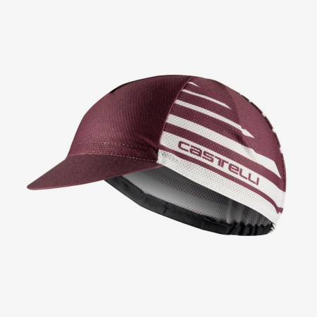 Sepci, Caciuli, Cagule - Sepcuta ciclism Castelli Classico Cap, Visiniu/Alb, UNI