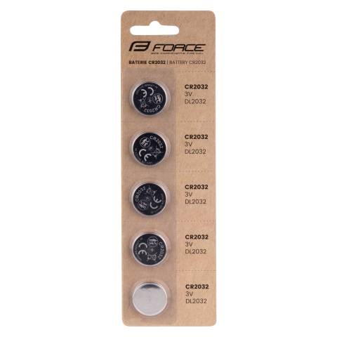 Accesorii - Set 5 baterii CR2032 Force Lithium, 3V