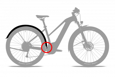 Aparatori Acid Mudguard Set 45 28'' BB Mount 2.0 Black [2]