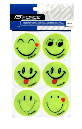 Reflectorizante - Set autocolante reflectorizante Force Smile 6 bucati
