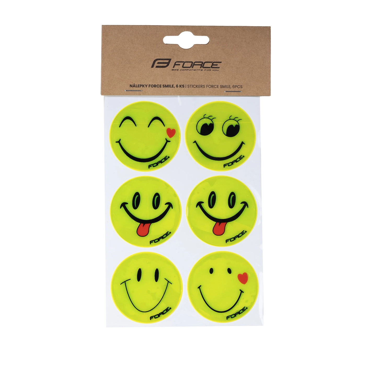 Reflectorizante - Set autocolante reflectorizante Force Smile 6 bucati