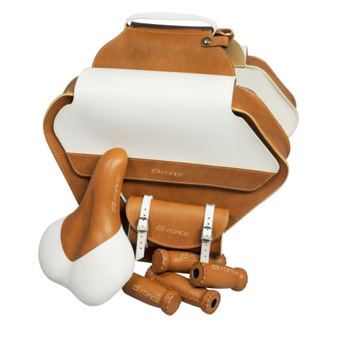 Sa si husa sa bicicleta - Set Bristol retro sa-geanta portbagaj-gripuri maro