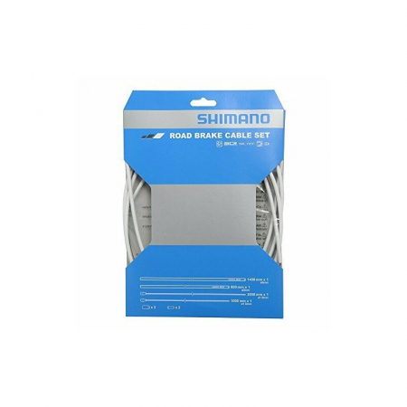 Piese biciclete - Set cabluri si camasi frana Shimano DA79 Road alb