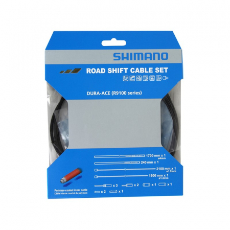Piese biciclete - Set cabluri si camasi schimbator Shimano Dura Ace RS900 negru