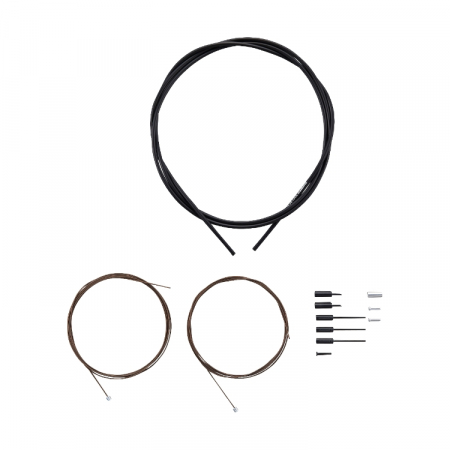 Set cabluri si camasi schimbator Shimano Road Polymer Coated Negru [1]