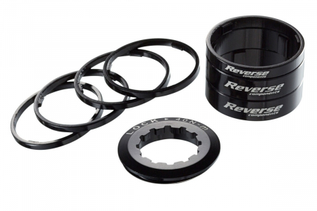 Pinioane - Set distantiere single speed Reverse Negre