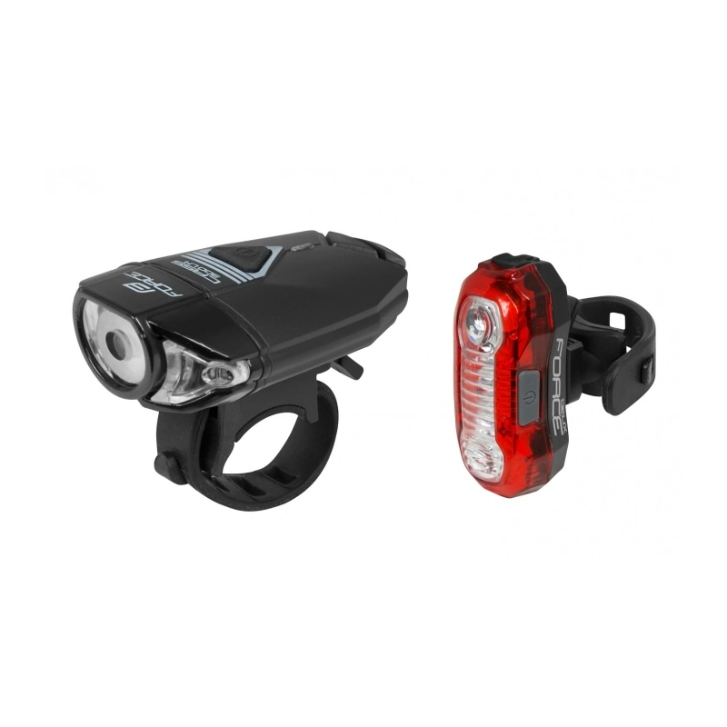 Lumini - Set lumini Force Express USB, cu acumulator, fata/spate
