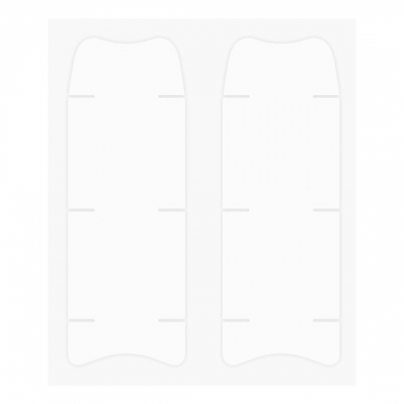 Protectii cadru bicicleta - Set stickere protectie brat pedalier Muc-Off Crank Protection Kit Clear Matt