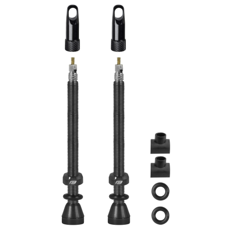 Valve tubeless - Set Valve Tubeless Force 2xFv 80mm Negre