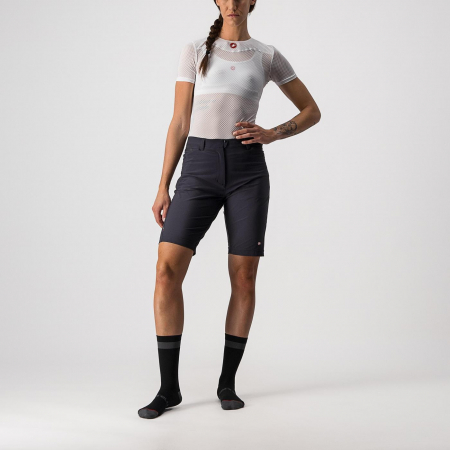 Pantaloni de dama - Short Castelli Unlimited W Baggy, de dama, Negru, XL