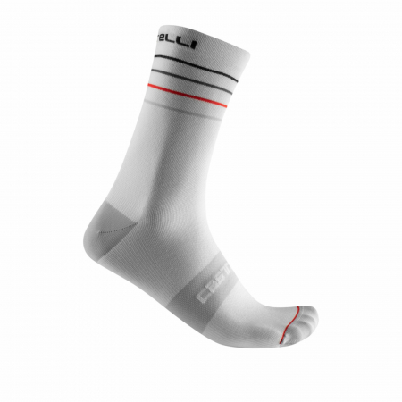 Sosete - Sosete Castelli Endurance 15, Alb, L/XL, 40-43