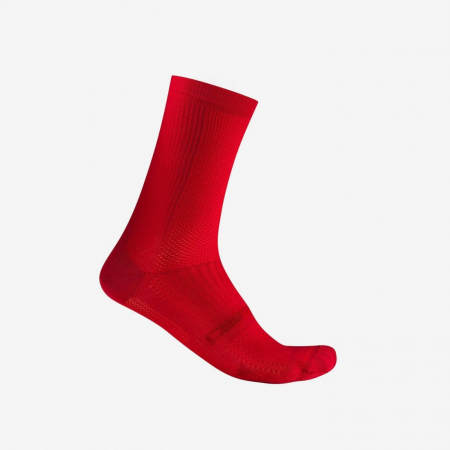 Sosete - Sosete Castelli Espresso 18, unisex, rosu aprins, S/M, 35-39