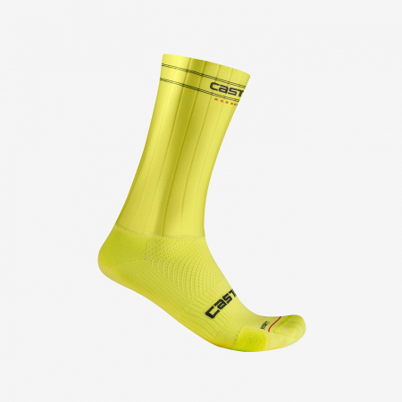 Sosete - Sosete Castelli Fast Feet 3, unisex, lime electric, L/XL, 40-43