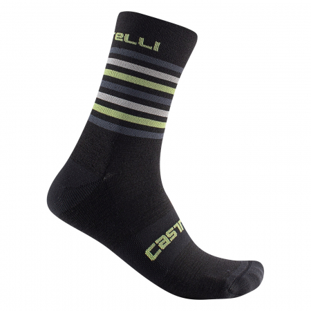 Sosete - Sosete Castelli Gregee 15, Negru/Antracit, S/M, 36-39