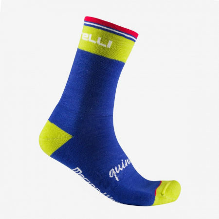 Sosete - Sosete Castelli Quindici Soft Merino, Vivid Blue S/M 36-39