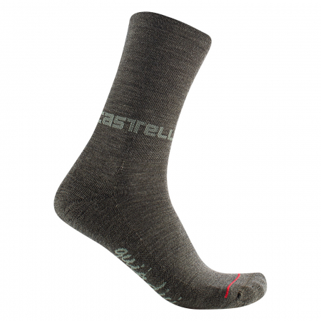 Sosete - Sosete Castelli Quindici Soft Merino W, de dama, Kaki, S/M, 35-38