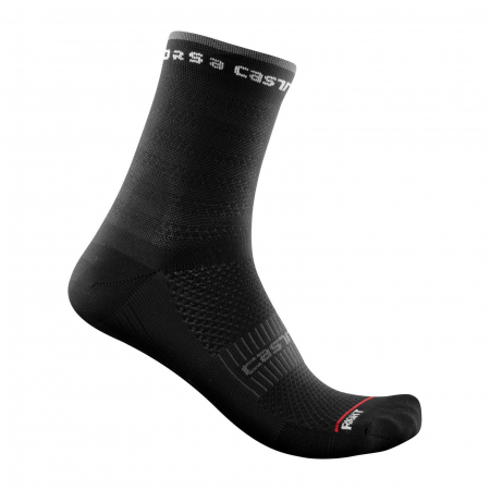 Sosete - Sosete Castelli Rosso Corsa W 11, pentru femei, negru, S/M, 35-38