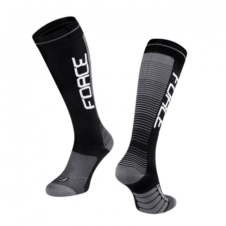 Sosete - Sosete Force F Compress, negru/gri, 36-41