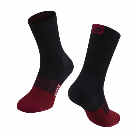 Sosete - Sosete Force Flake black-bordo L-XL/42-47