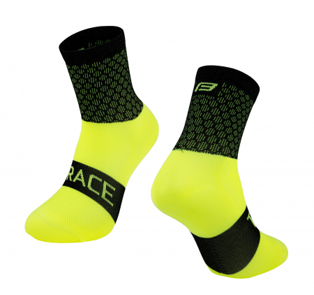 Sosete - Sosete Force Trace, negru/fluo, S-M (36-41)
