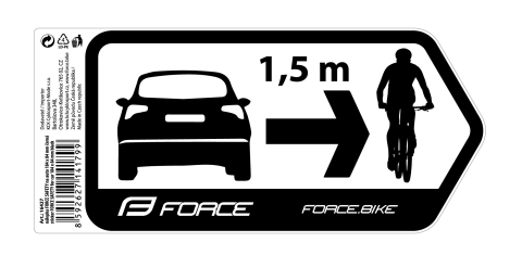 Stickere si abtibilduri - Sticker Force Safety pentru masina 184 x 84 mm, negru