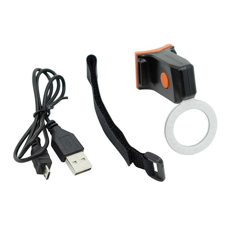 Lumina spate LED Bicycle Tail Lamp USB Cerc, rezistent la apa [2]