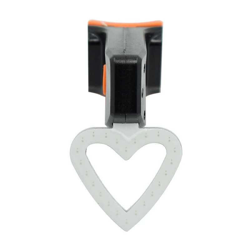 Lumini - Lumina spate LED Bicycle Tail Lamp USB Inima, rezistent la apa
