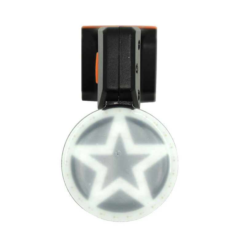 Lumini - Lumina spate LED Bicycle Tail Lamp USB Stea, rezistent la apa