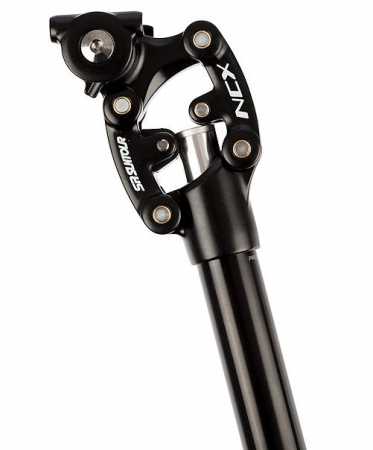 Tija sa cu suspensie SR Suntour NCX, paralelogram, arc soft, negru, 350x30.9mm [1]