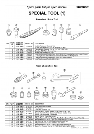 Presa angrenaj Shimano TL-FC10, pt ax patrat [2]