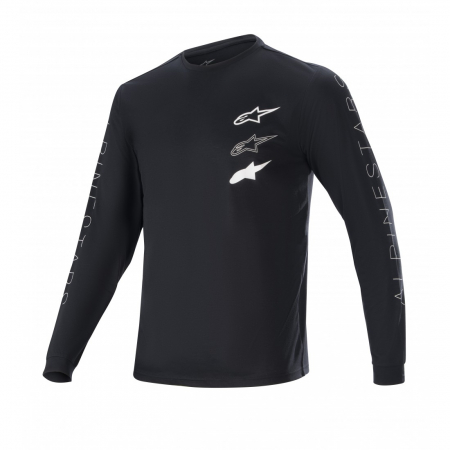 Tricouri cu maneca lunga - Tricou Alpinestars Lead Tech LS  Black M