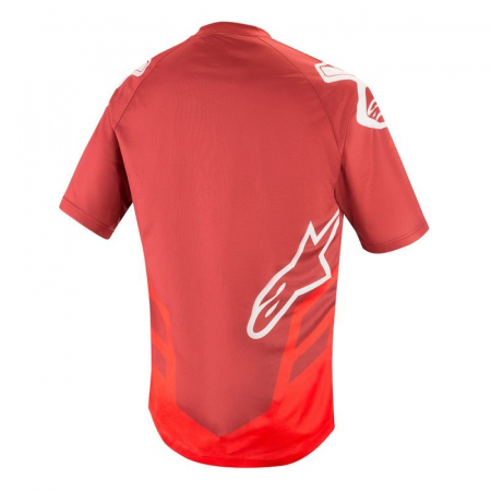 Tricou Alpinestars Racer V2 SS Burgundy/Red/White XL [1]