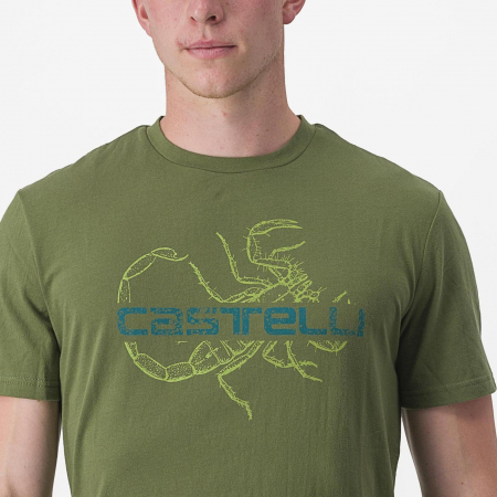 Tricou casual Castelli Finale Tee, Verde, M [2]