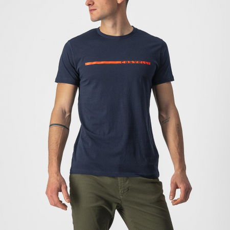 Tricou casual Castelli Ventaglio Tee, Bleumarin/Rosu, L [0]