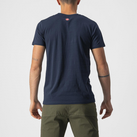 Tricou casual Castelli Ventaglio Tee, Bleumarin/Rosu, XXL [1]