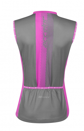 Tricou fara maneci Force F Acceler de dama, gri/roz, M [1]