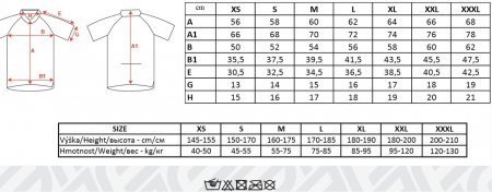 Tricou ciclism Force Air negru/alb/fluo S [1]